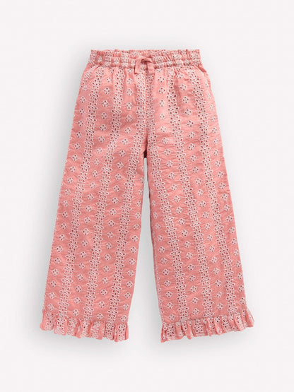 Boden Pink Frill Hem Trousers image 2