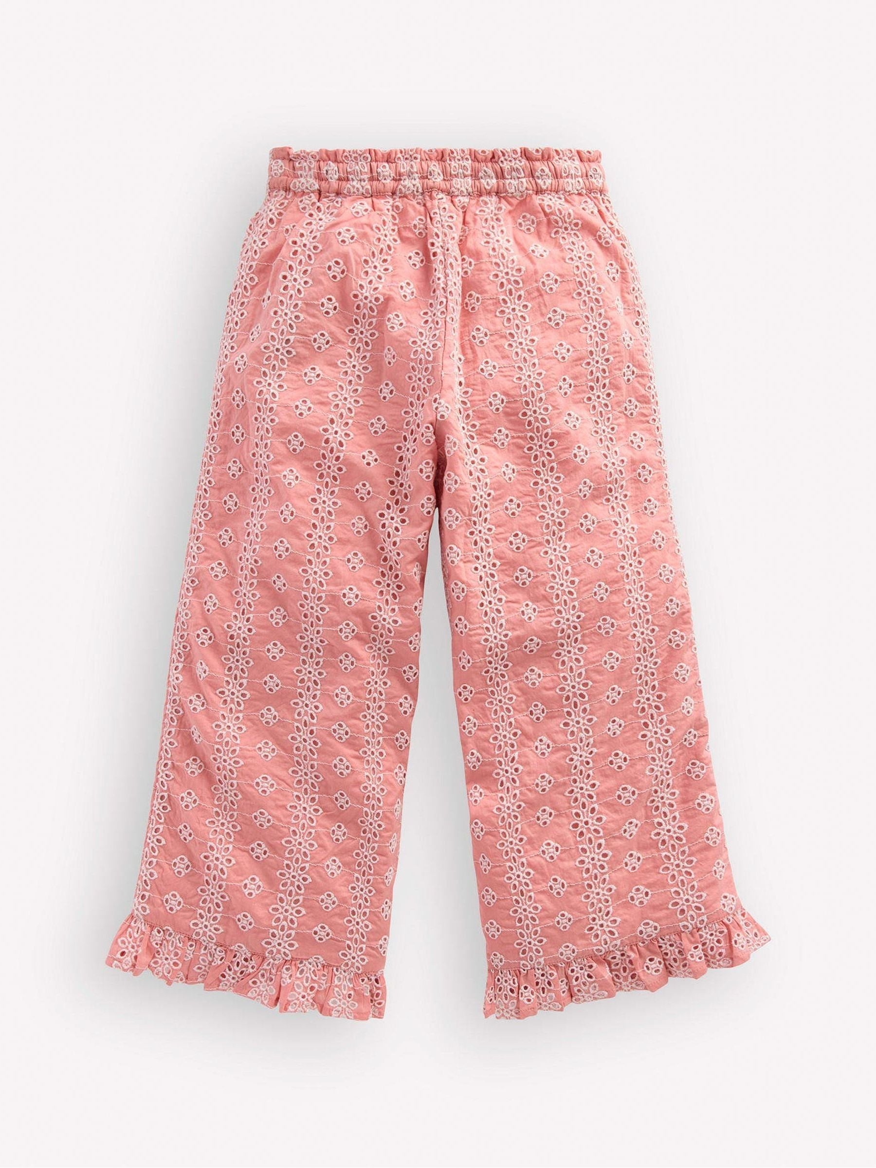 Boden Pink Frill Hem Trousers image 3
