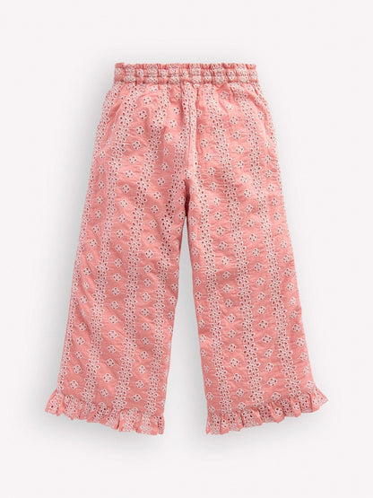 Boden Pink Frill Hem Trousers image 3