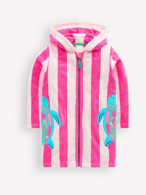 Dsiney Kidz - Boden Pink Fun Romie Towelling Zip-Up Cover-Up image 1