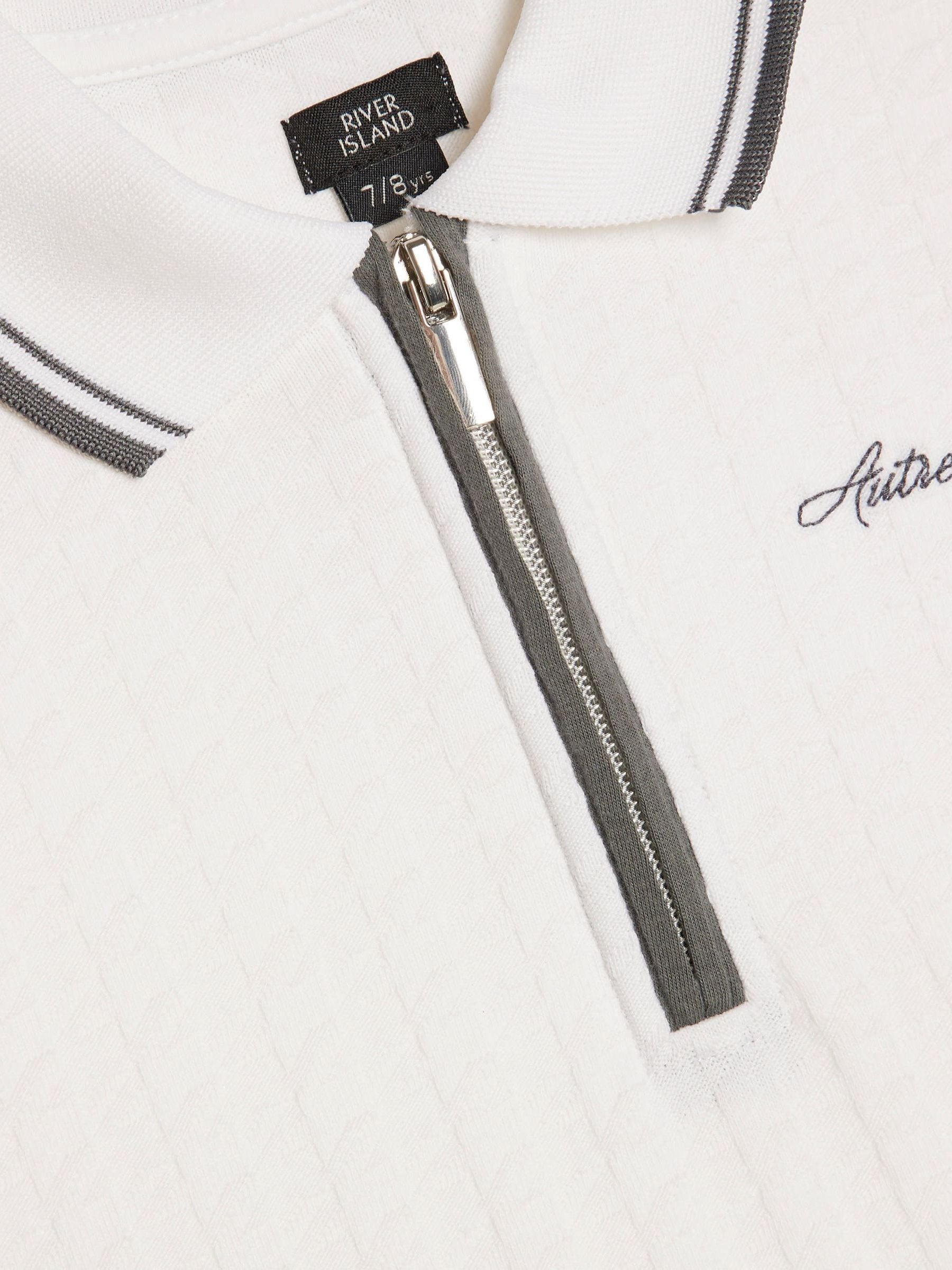 Dsiney Kidz - River Island White Slim Polo Shirt & Shorts Set image 4