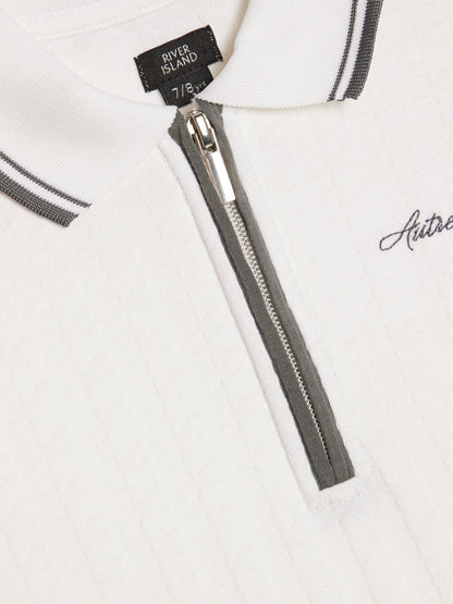Dsiney Kidz - River Island White Slim Polo Shirt & Shorts Set image 4