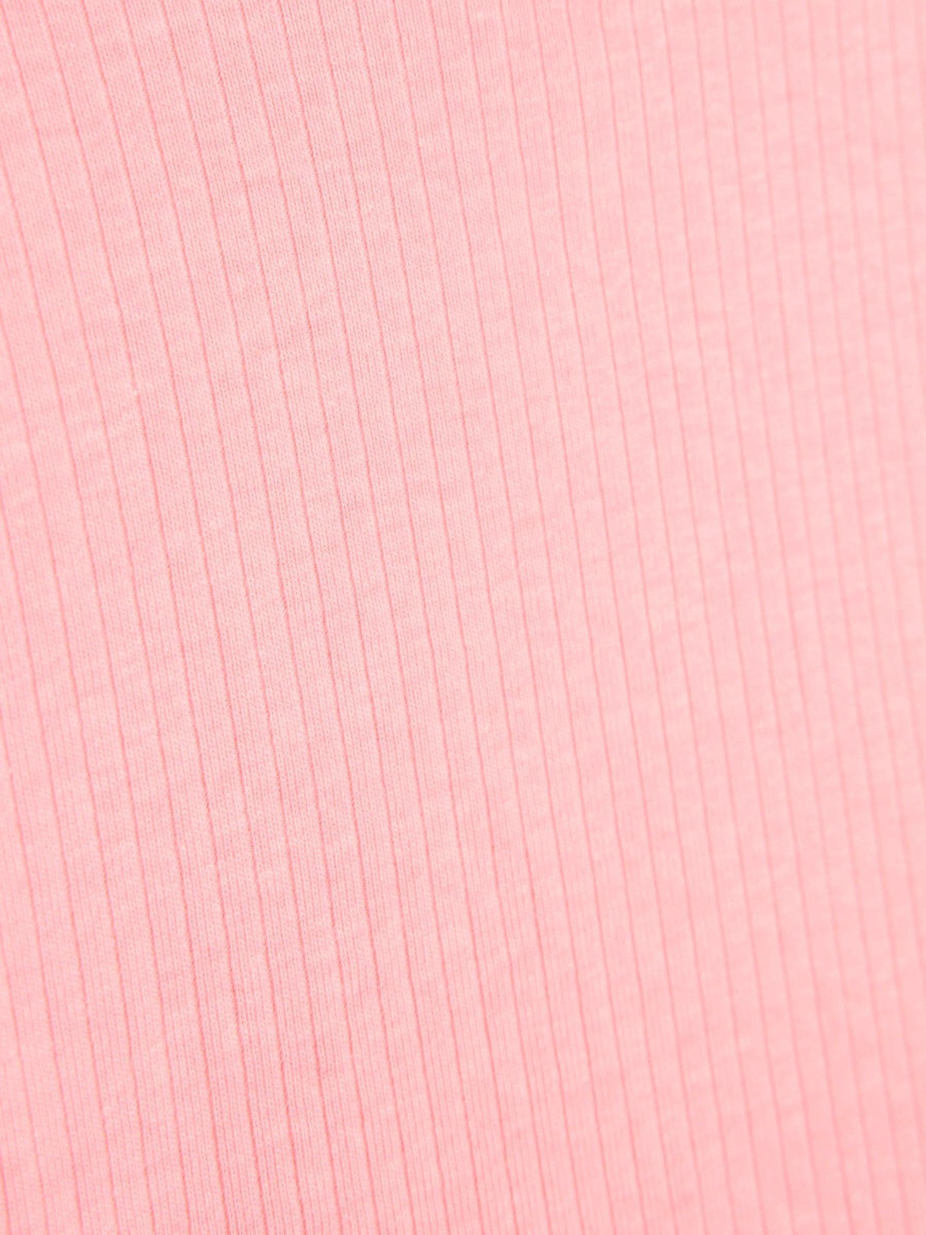 River Island Pink Peplum Bow Top & Rib Shorts Set image 4