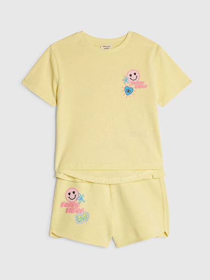 Dsiney Kidz - River Island Yellow T-Shirt & Runner Shorts Set image 2