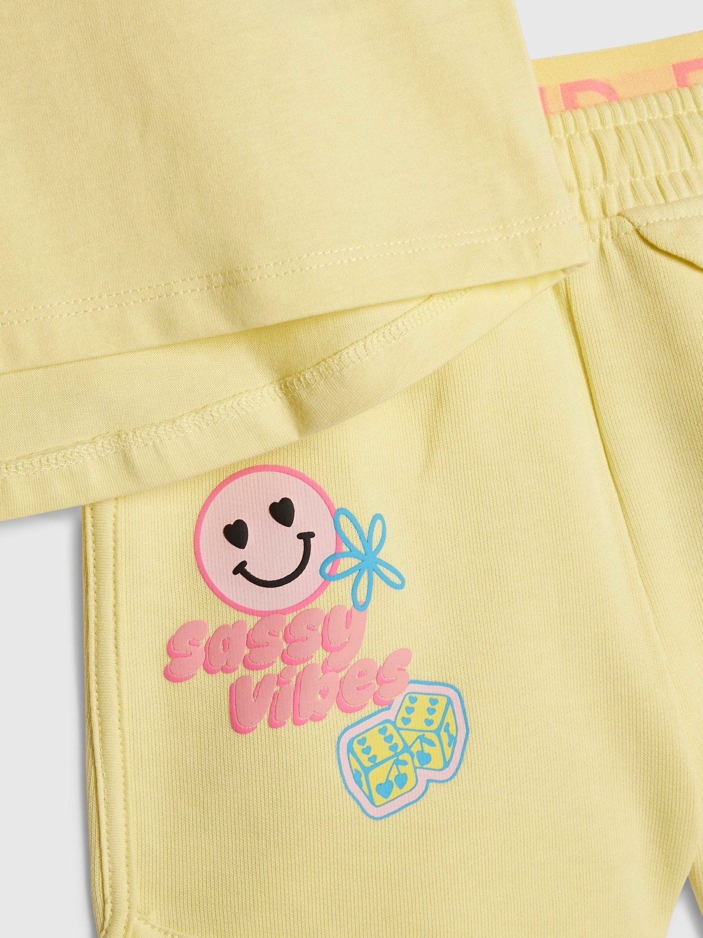 Dsiney Kidz - River Island Yellow T-Shirt & Runner Shorts Set image 3
