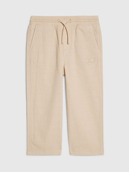 River Island Natural Regular Fit Pull On Trousers image 1