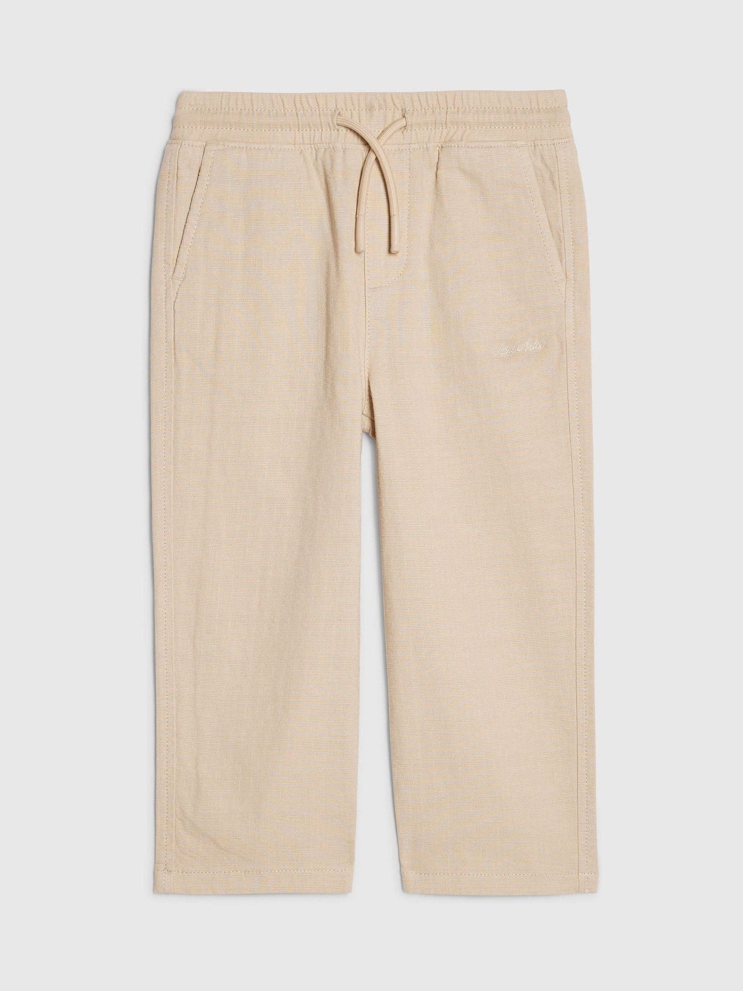 River Island Natural Regular Fit Pull On Trousers image 1