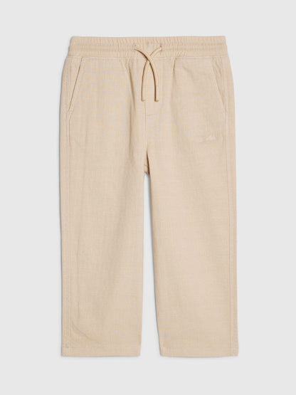 River Island Natural Regular Fit Pull On Trousers image 1