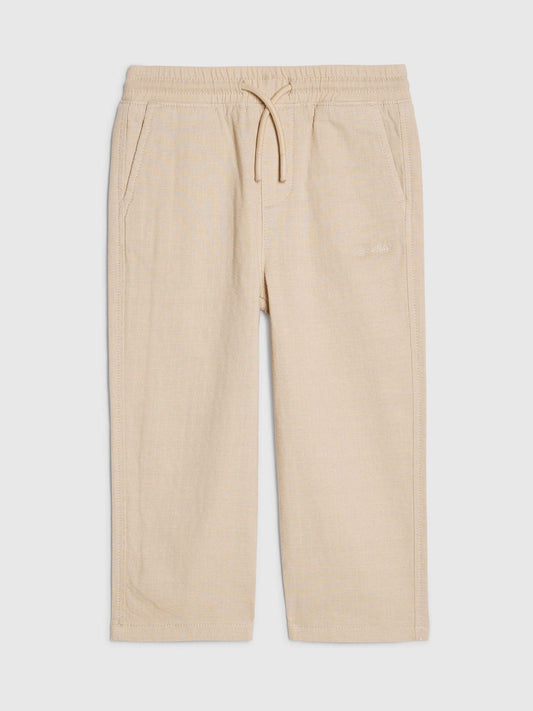River Island Natural Regular Fit Pull On Trousers image 1