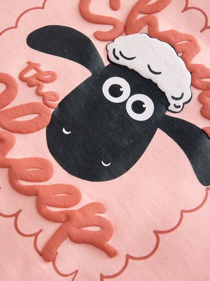 Coral Pink Shaun the Sheep Crew Neck Sweatshirt (9mths-7yrs) - image 8