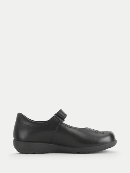 Start-Rite Black Bow Rip-Tape Mary-Jane Pretty Primary School Shoes image 1