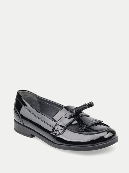 Start-Rite Black Sketch Slip-On Tassle Loafer Senior School Shoes image 3