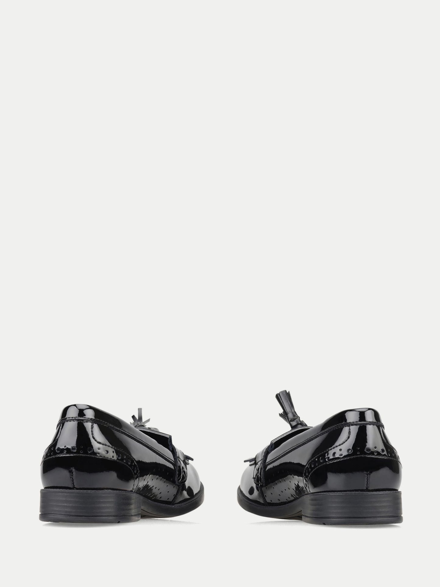 Start-Rite Black Sketch Slip-On Tassle Loafer Senior School Shoes image 4