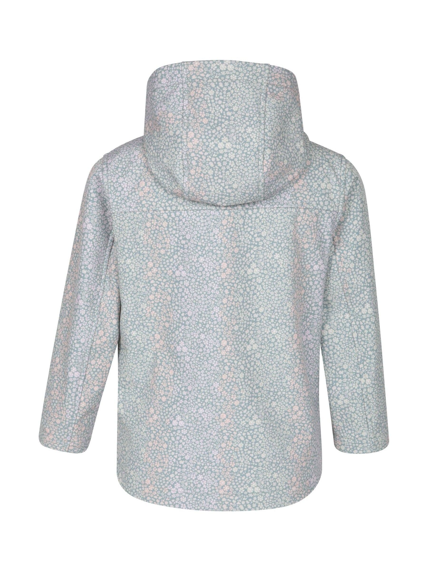 Dsiney Kidz - Mountain Warehouse Mint Green Exodus Kids Printed Water-Resistant Softshell Jacket image 2