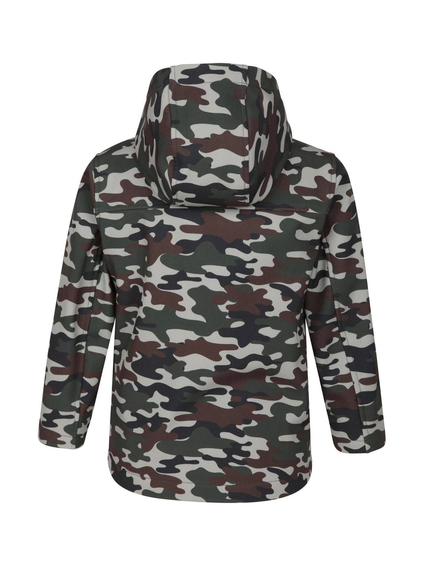 Dsiney Kidz - Mountain Warehouse Black Exodus Kids Printed Water-Resistant Softshell Jacket image 2