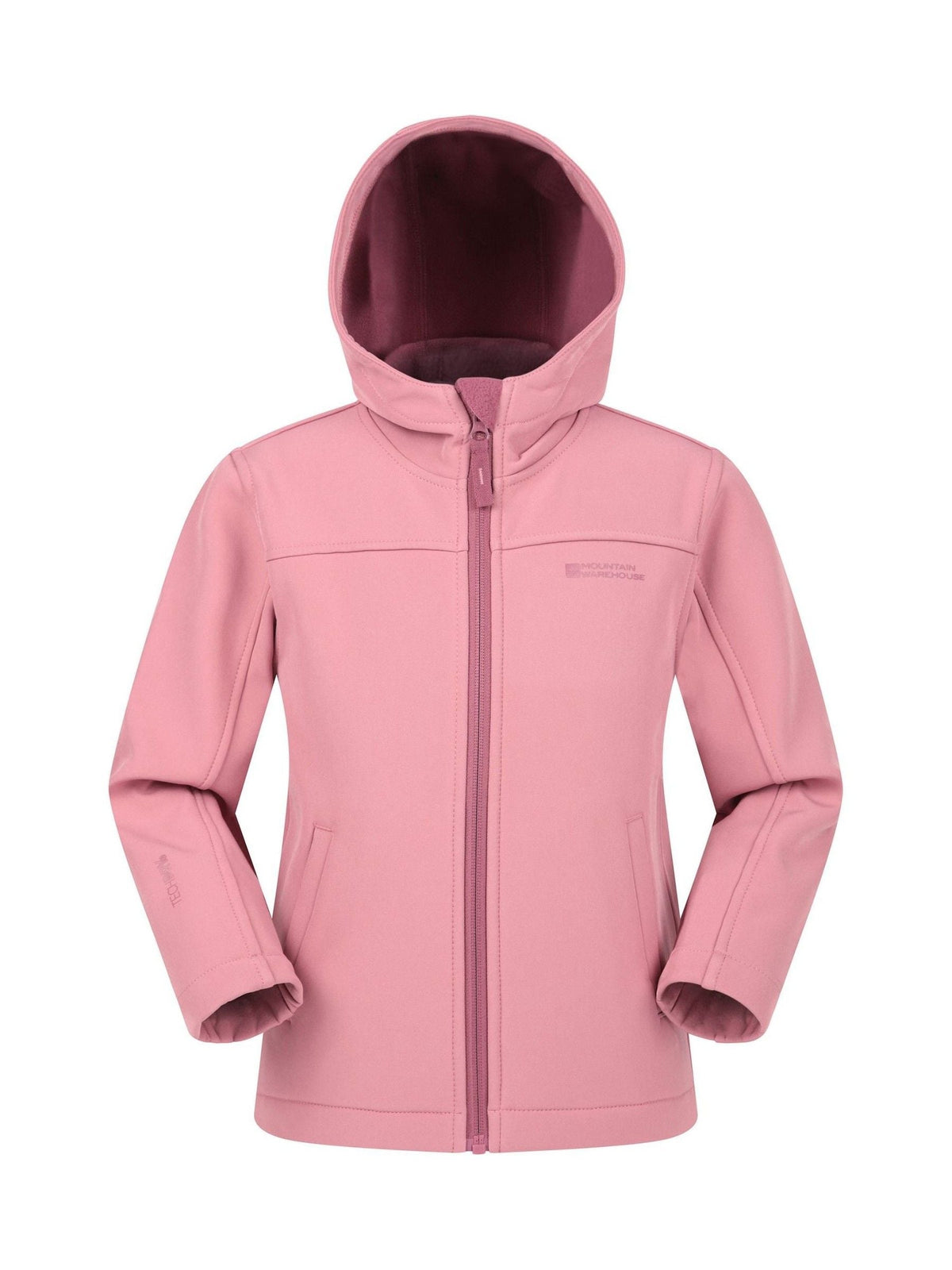 Dsiney Kidz - Mountain Warehouse Light Pink Exodus Kids Water Resistant Softshell Jacket image 1