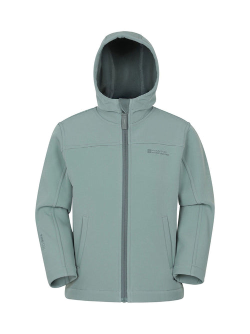 Dsiney Kidz - Mountain Warehouse Sage Green Exodus Kids Water Resistant Softshell Jacket image 1