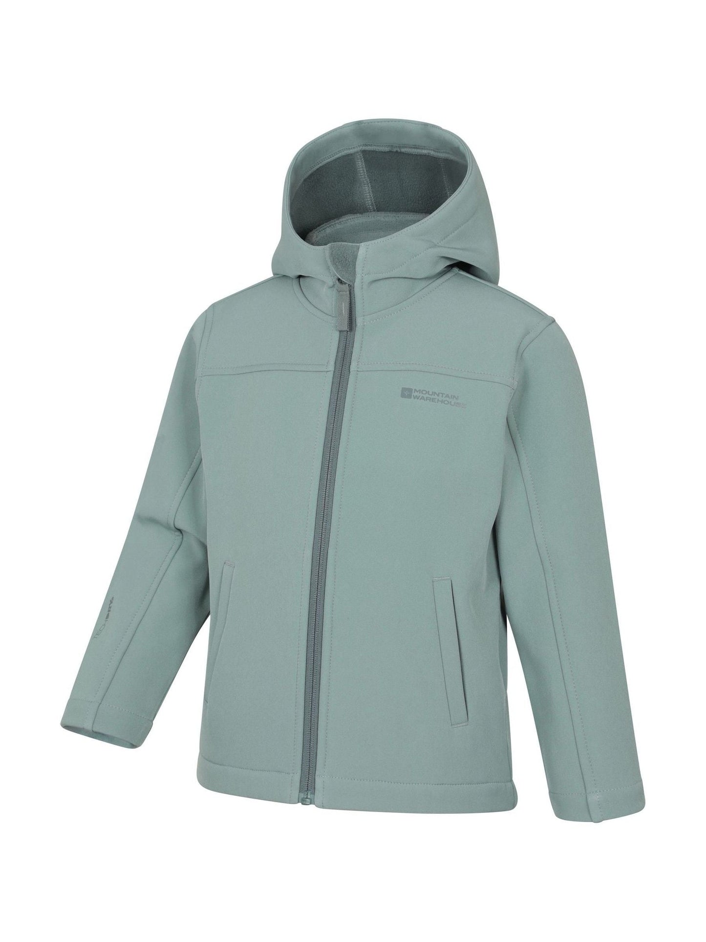 Dsiney Kidz - Mountain Warehouse Sage Green Exodus Kids Water Resistant Softshell Jacket image 2
