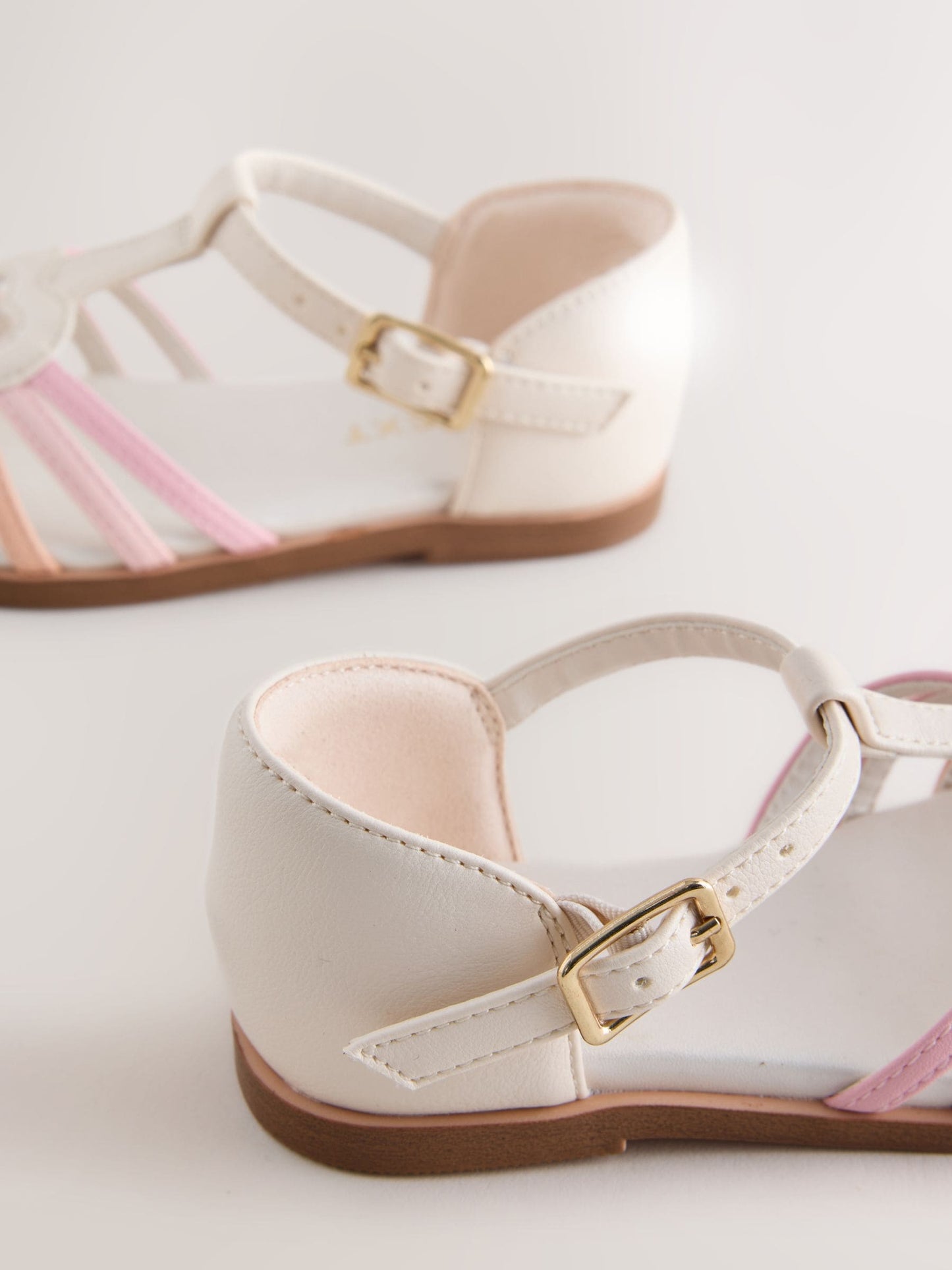 Multi Pastel Wide Fit (G) Fisherman Heart Occasion Sandals image 4