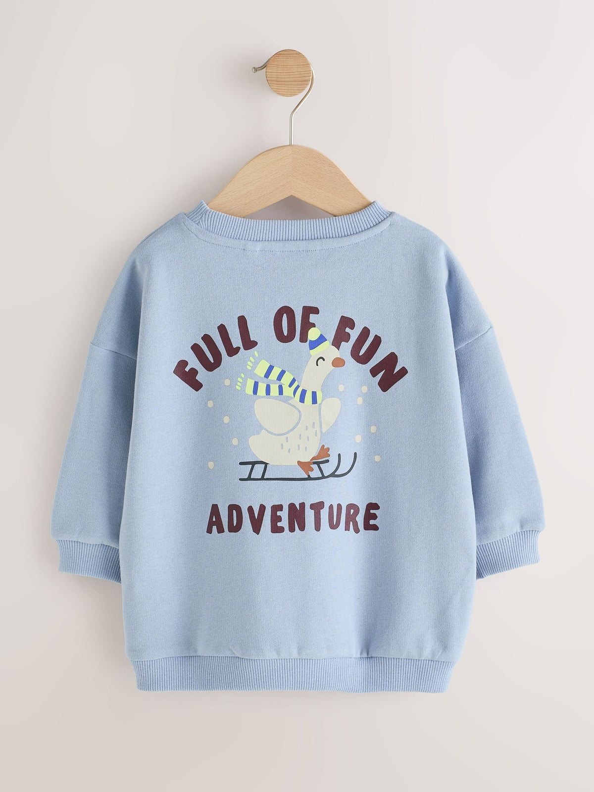 Dsiney Kidz - Blue Goose Printed Crew Neck Sweat Top (3mths-7yrs) image 2