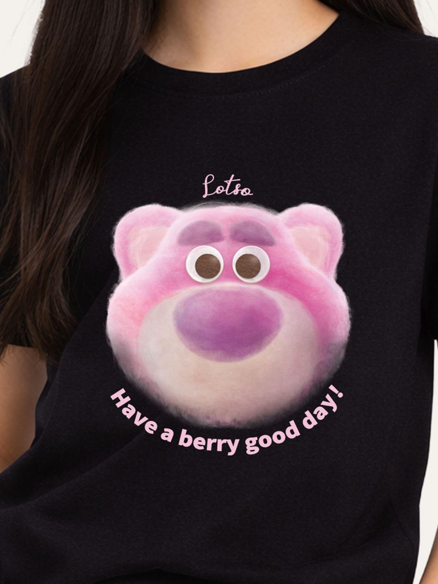 Brand Threads Black Toy Story Graphic Lotso T-Shirt image 3