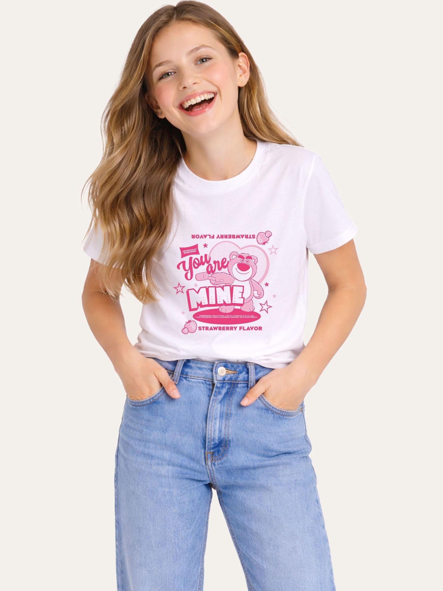 Brand Threads White Toy Story Graphic Lotso T-Shirt image 1