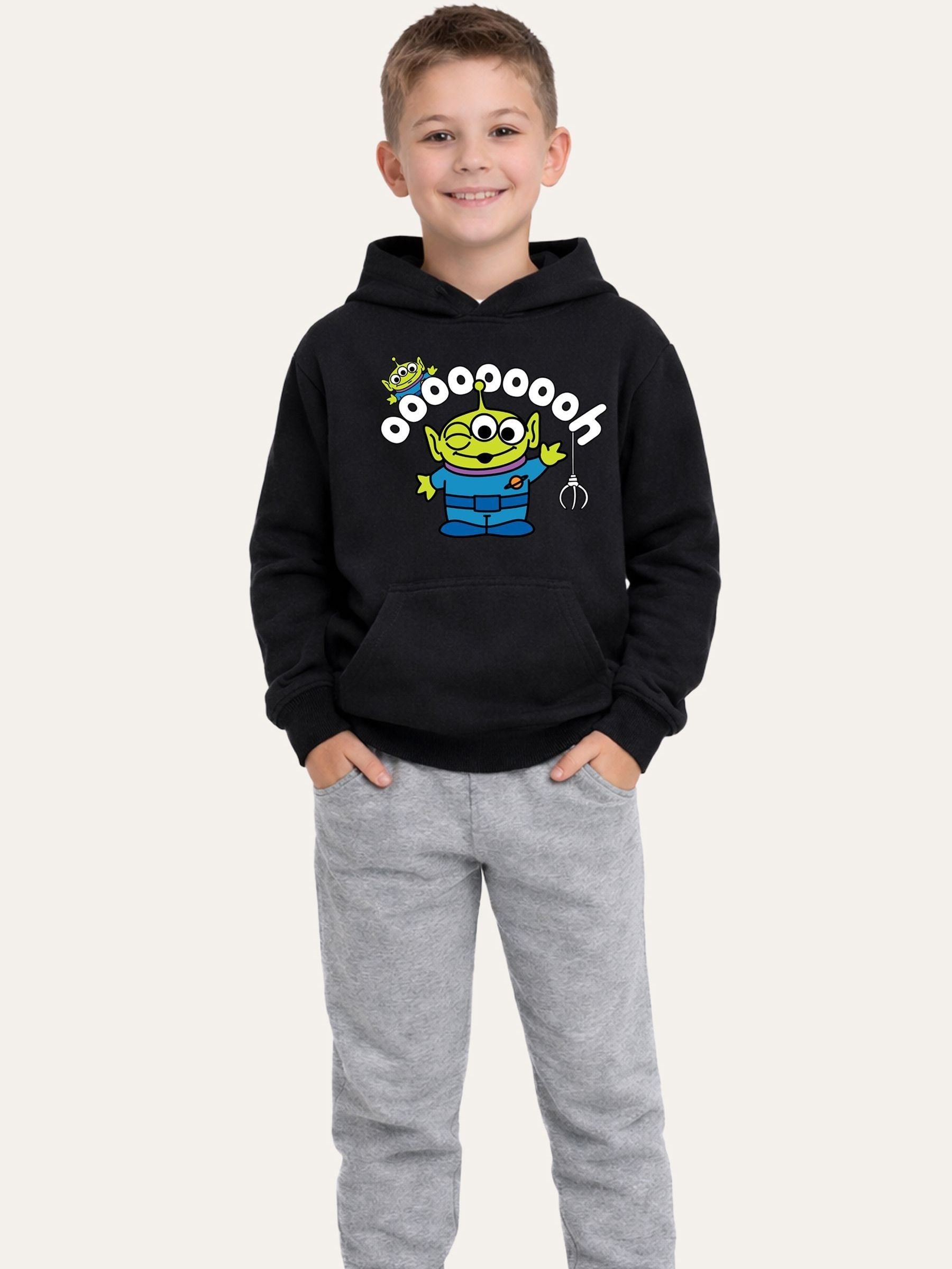 Dsiney Kidz - Brand Threads Black Toy Story Graphic Alien Hoodie image 1