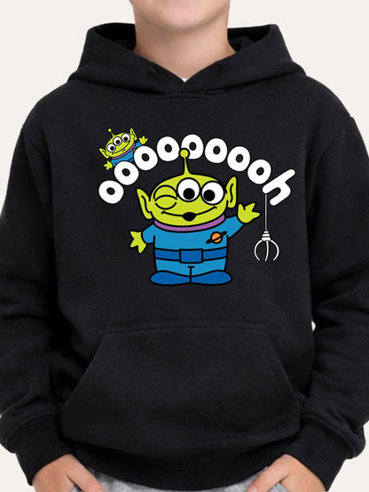 Dsiney Kidz - Brand Threads Black Toy Story Graphic Alien Hoodie image 3