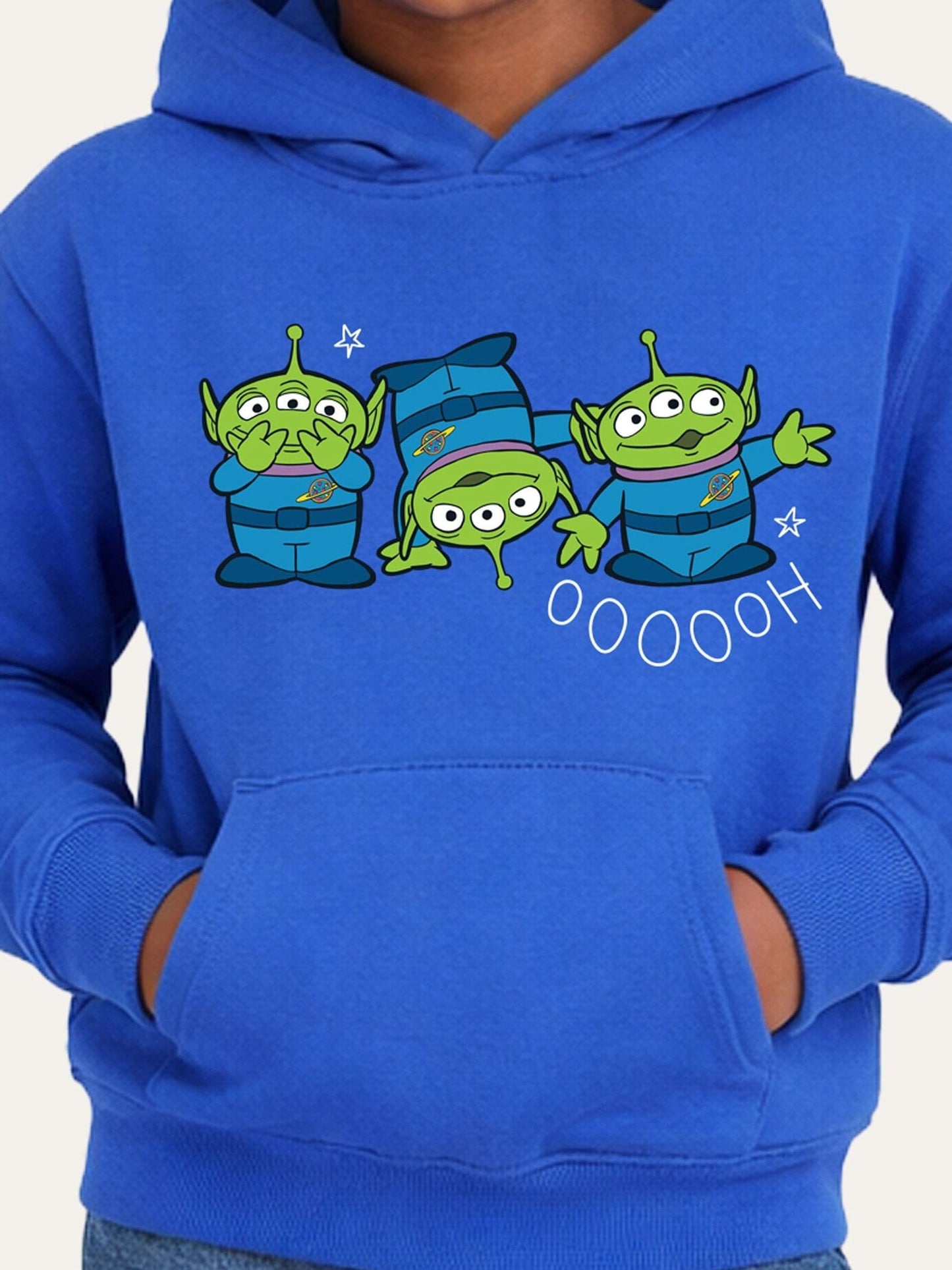 Dsiney Kidz - Brand Threads Blue Toy Story Graphic Alien Hoodie image 3