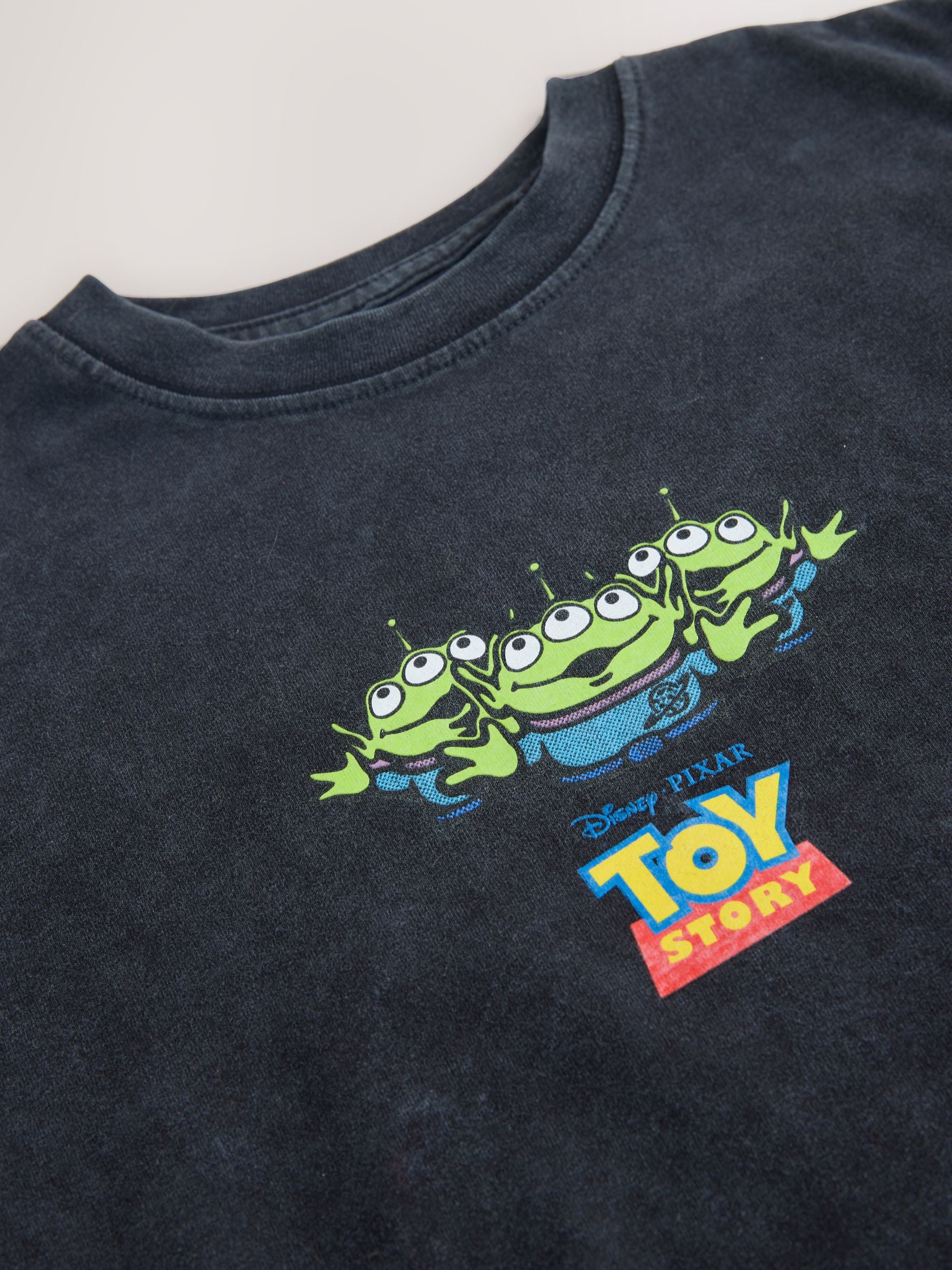 Dsiney Kidz - Black Washed Aliens Toy Story T-Shirt (3-12yrs) image 3