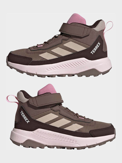adidas Terrex Brown Anylander Mid Children Hiking Shoes image 5
