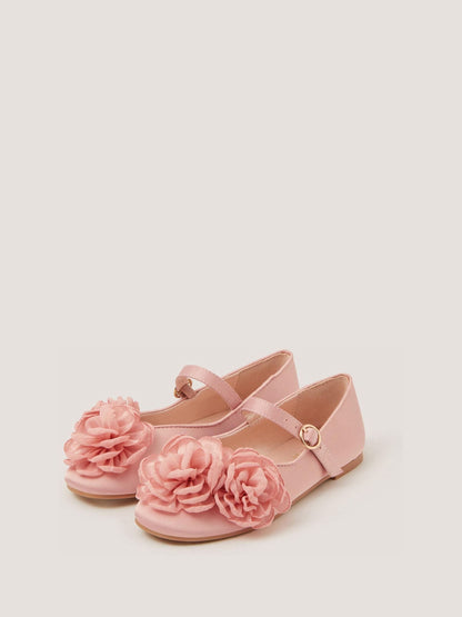 Monsoon Pink Corsage Mary Jane Ballet Flats image 2