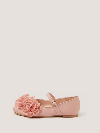 Monsoon Pink Corsage Mary Jane Ballet Flats image 1