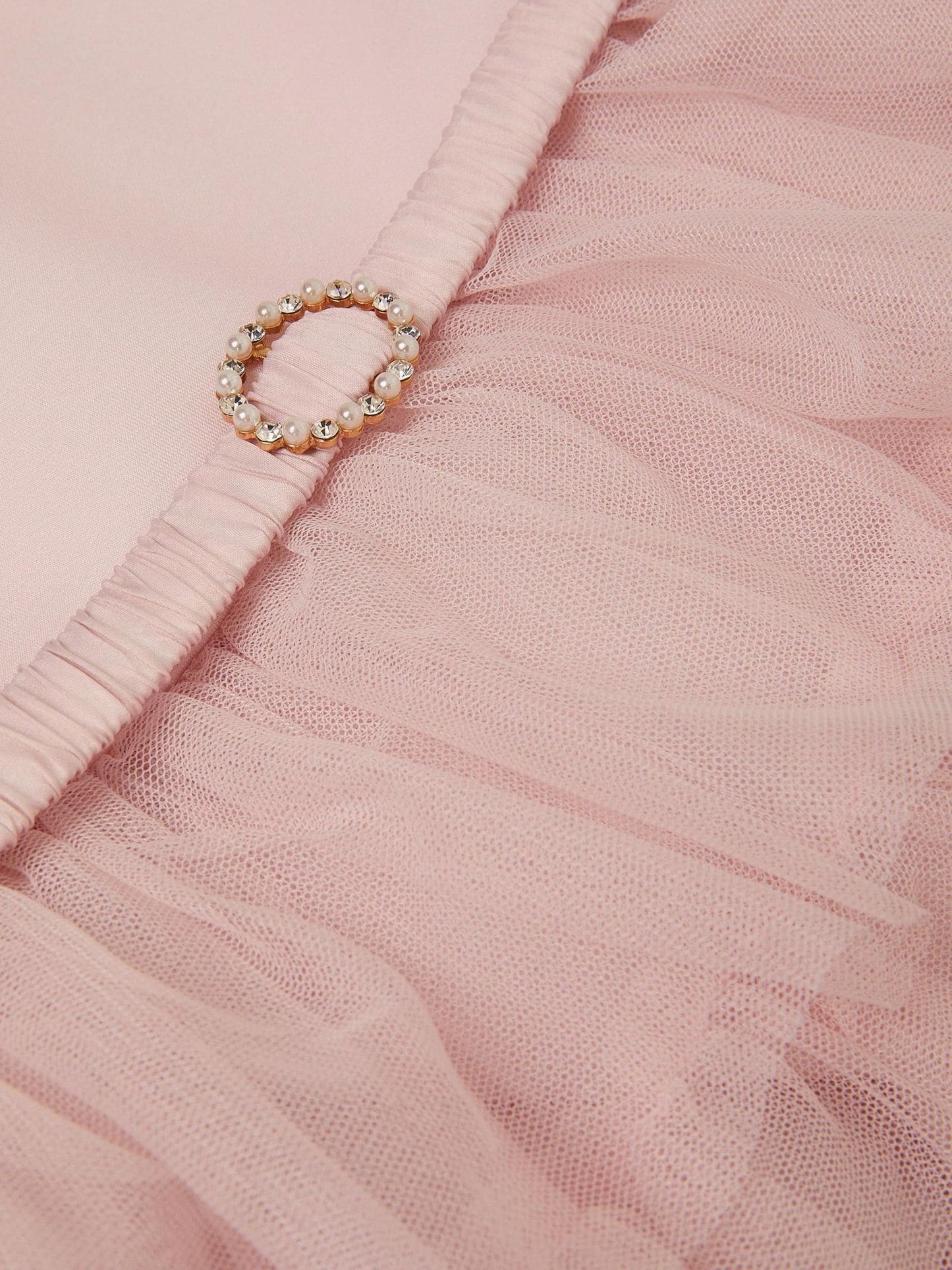 Monsoon Pink Sleeveless Tiered Party Dress image 3