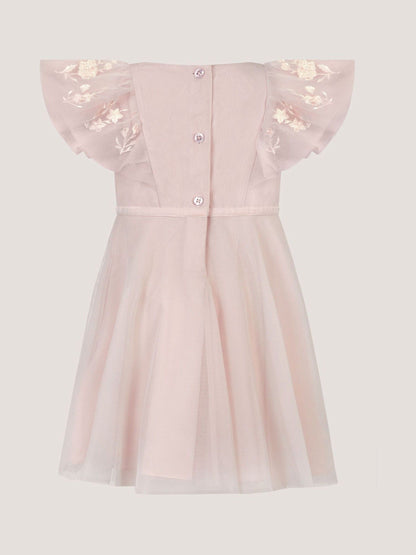 Monsoon Pink Baby Oelene Embroidered Party Dress image 2