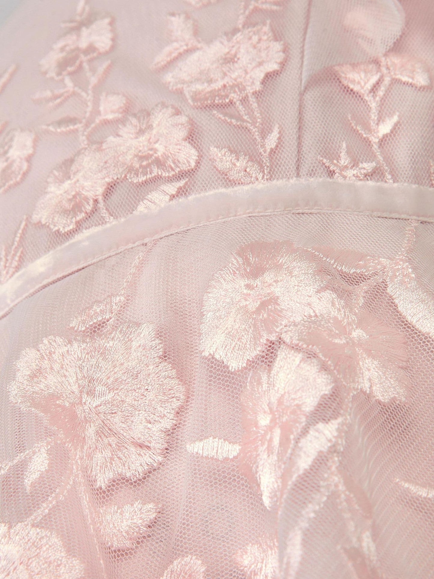 Monsoon Pink Baby Oelene Embroidered Party Dress image 3