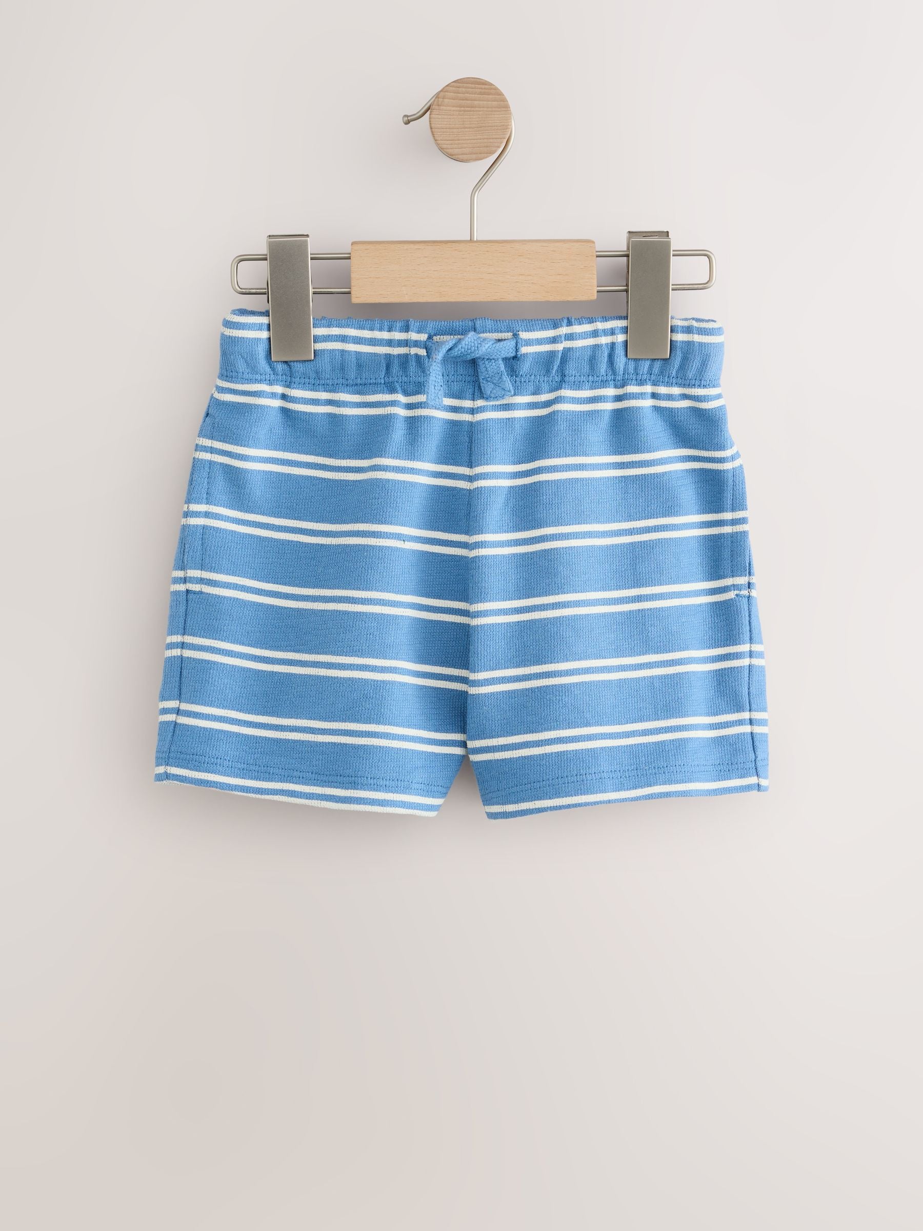 Dsiney Kidz - Blue Stripe Textured Shorts (3mths-7yrs) image 1