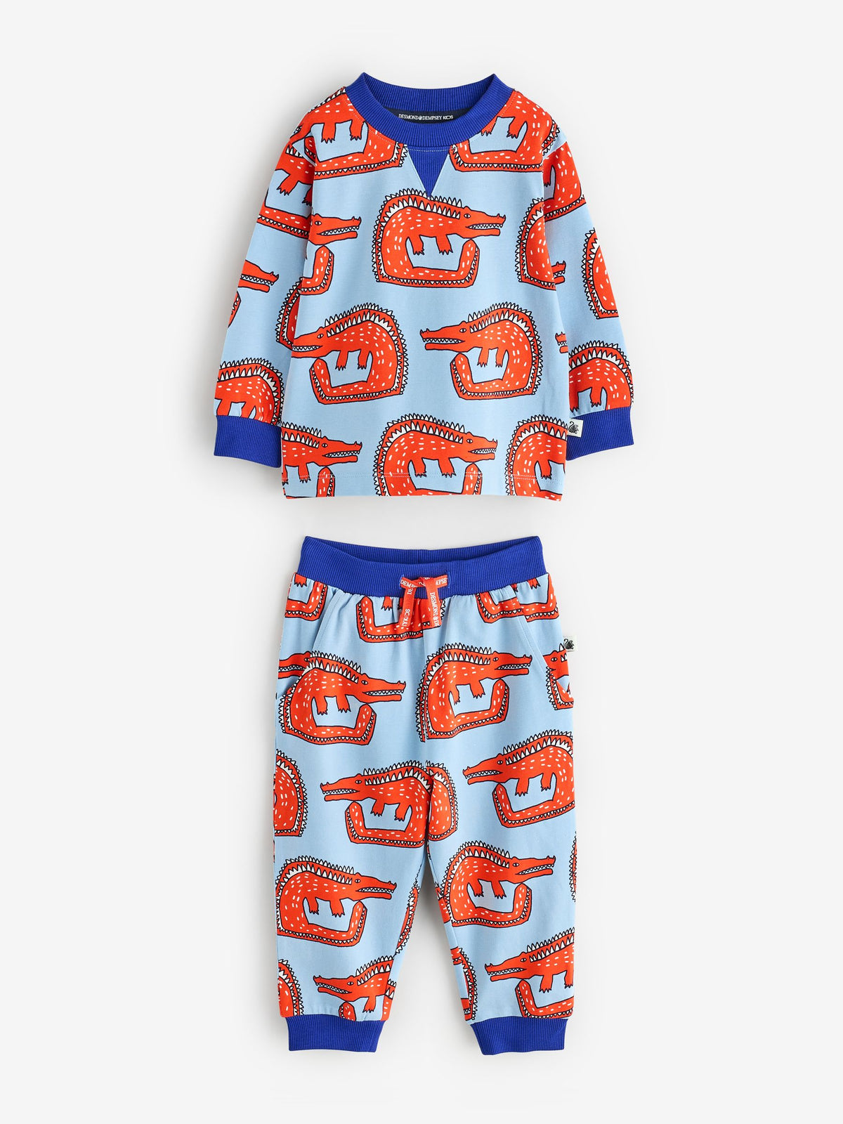 Desmond & Dempsey Kids Blue Long Sleeve Pyjamas Set 3 Pack - image 15