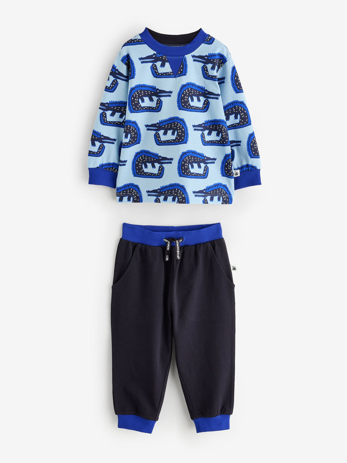 Desmond & Dempsey Kids Blue Long Sleeve Pyjamas Set 3 Pack - image 17
