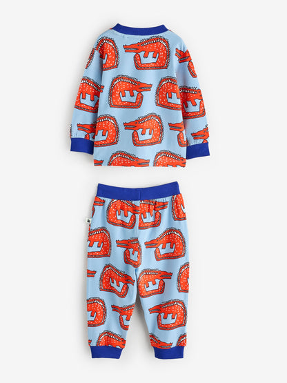 Desmond & Dempsey Kids Blue Long Sleeve Pyjamas Set 3 Pack - image 18