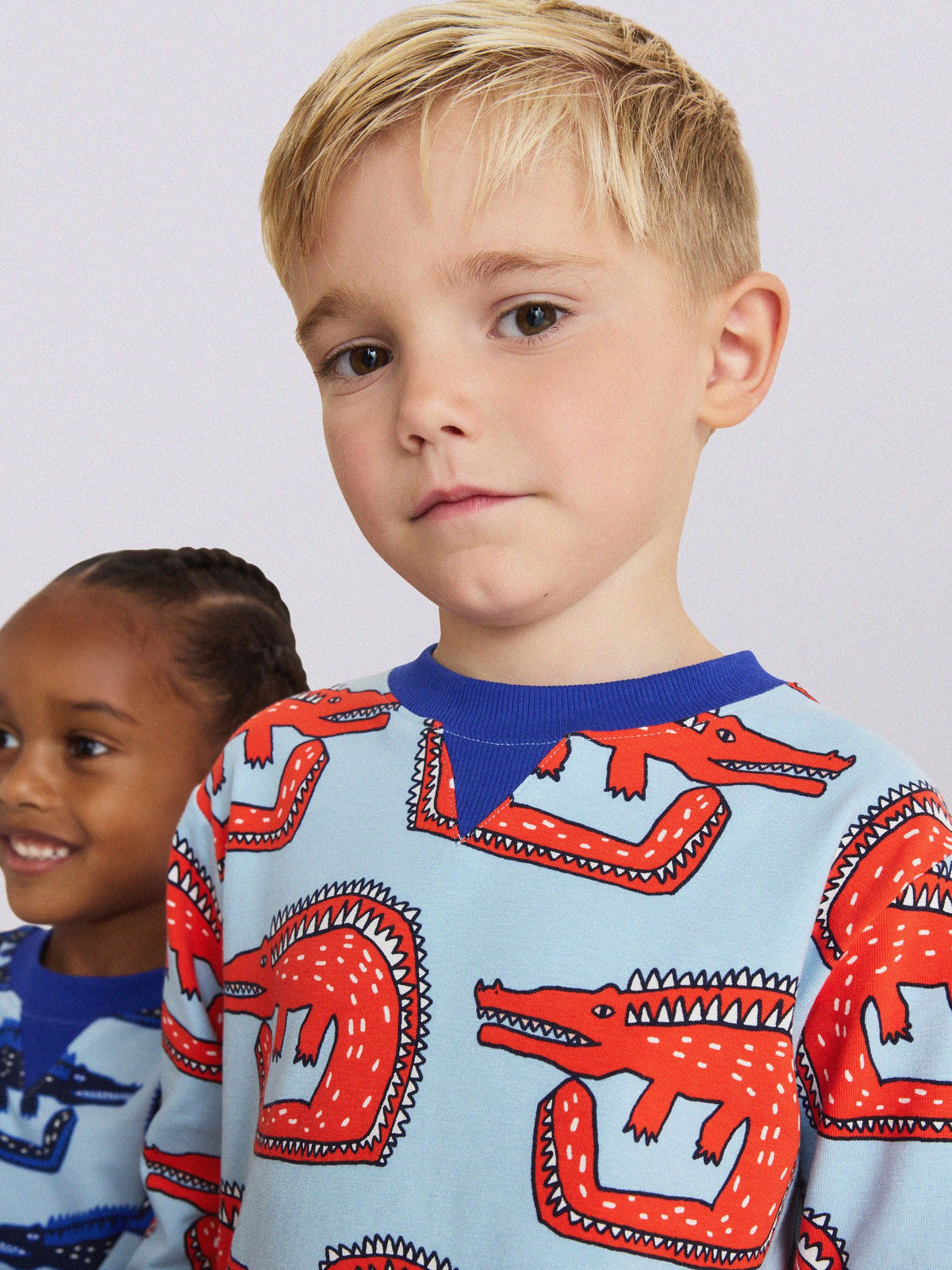 Desmond & Dempsey Kids Blue Long Sleeve Pyjamas Set 3 Pack - image 5