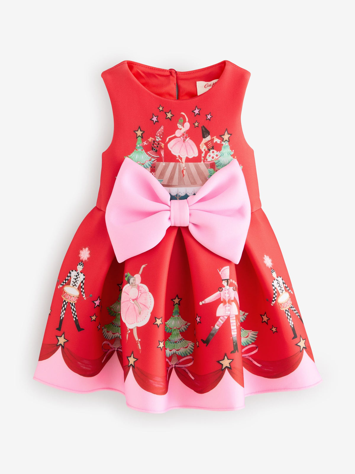 Dsiney Kidz - Chrismas Red Cath Kidston Scuba Bow Dress (3mths-7yrs) image 5