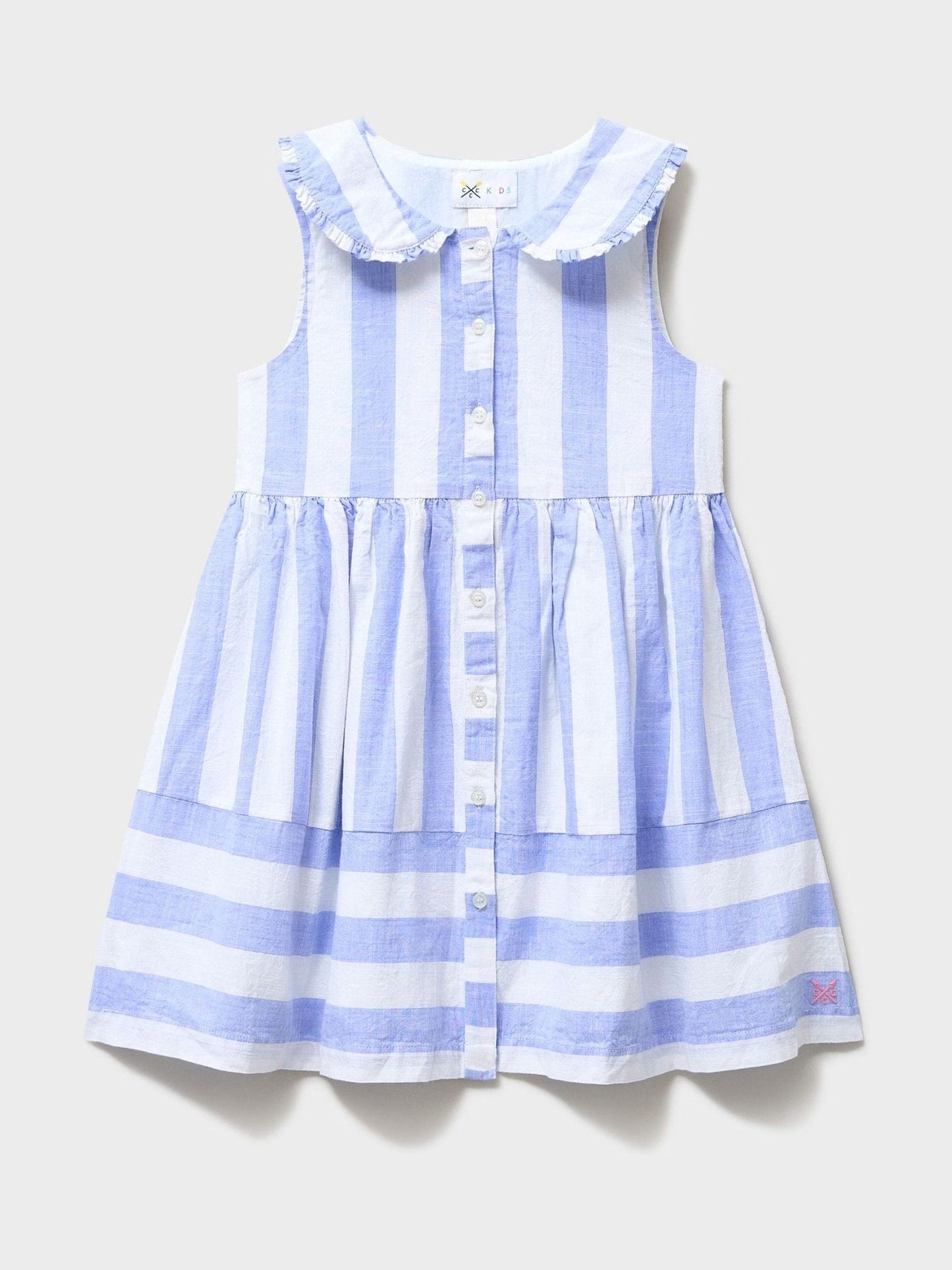 Crew Clothing Purple Sleeveless Peter Pan Collar Dress image 1