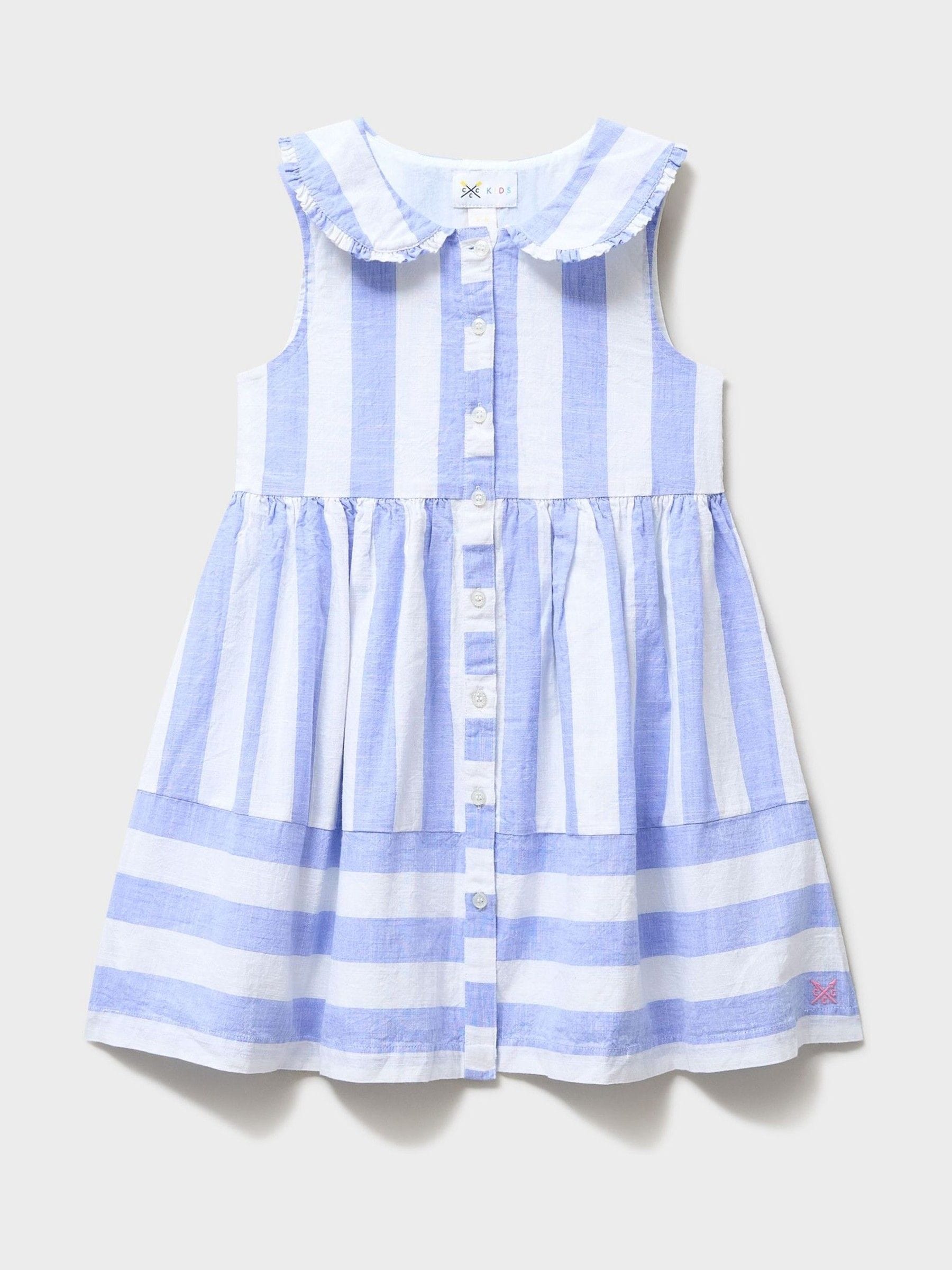 Crew Clothing Purple Sleeveless Peter Pan Collar Dress image 1
