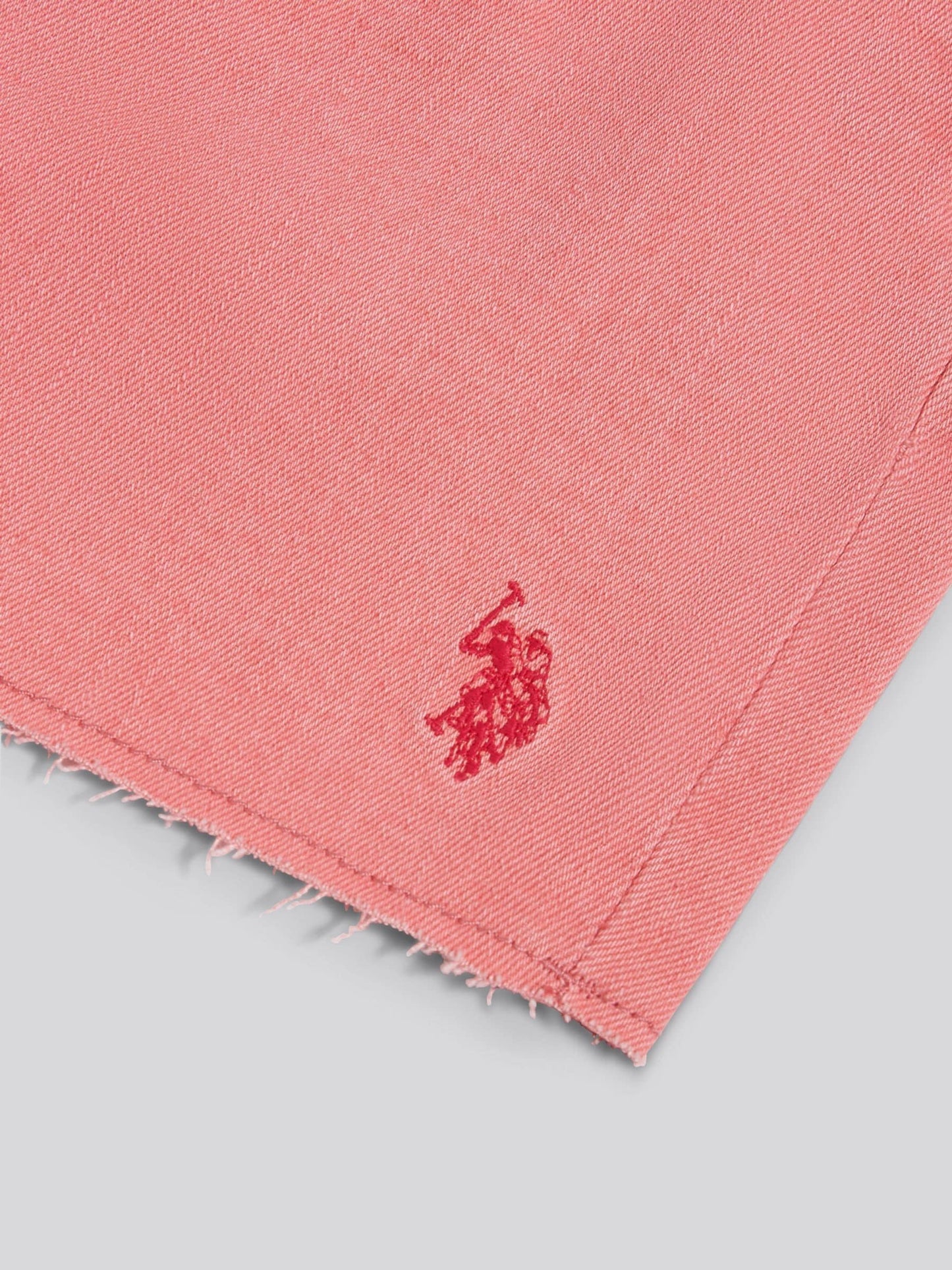 Dsiney Kidz - U.S. Polo Assn Pink Pleat Detail Denim Shorts image 3