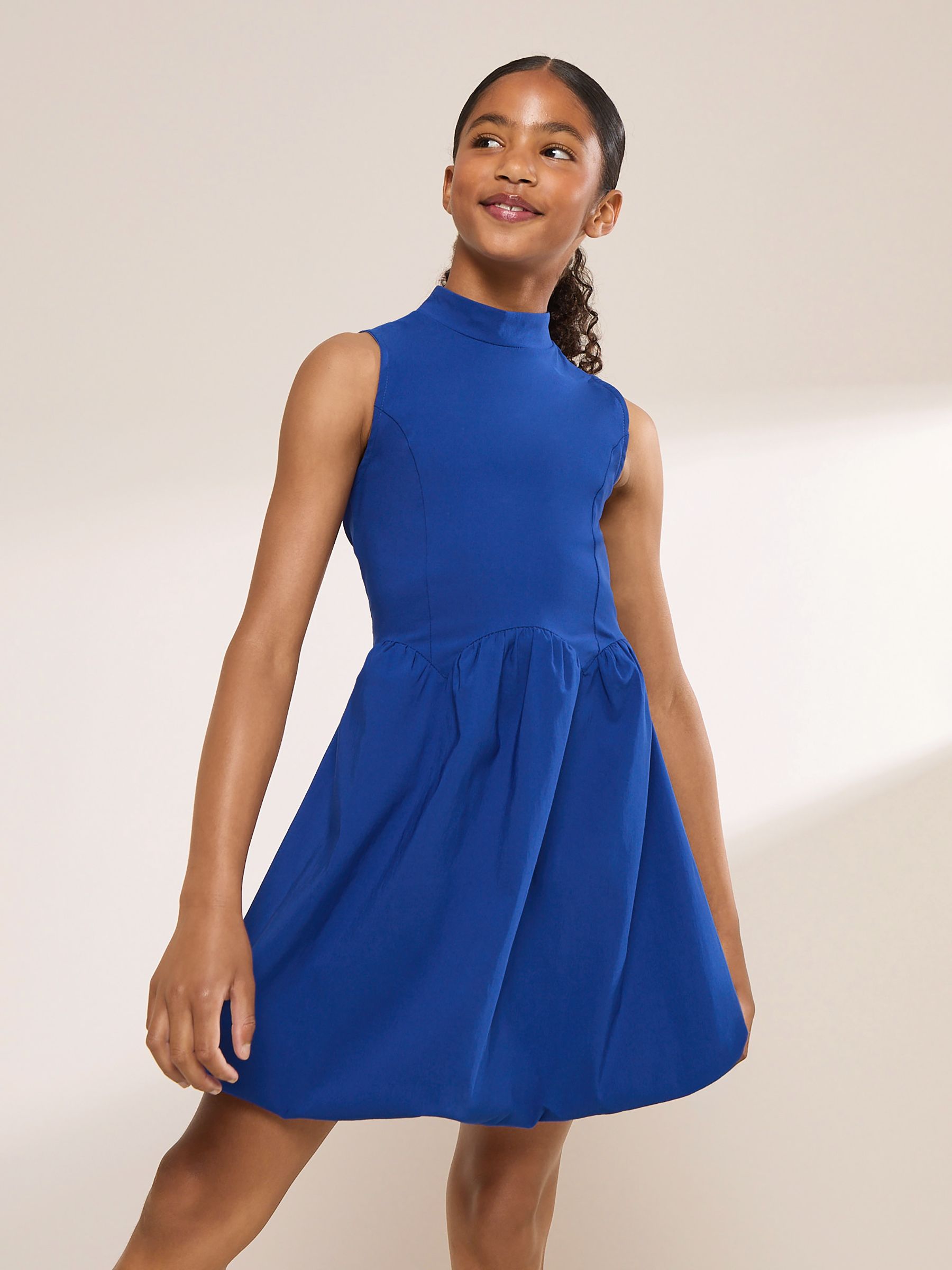 Dsiney Kidz - Lipsy Cobalt Blue Sleeveless High Neck Puffball Dress (5-16yrs) image 1
