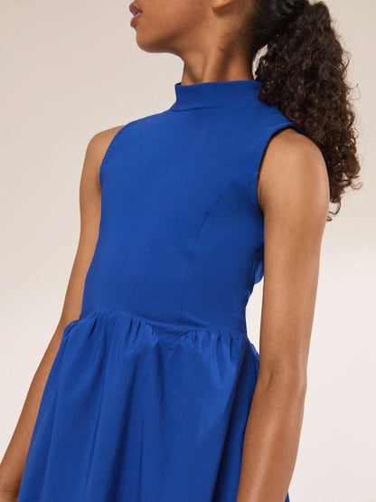 Dsiney Kidz - Lipsy Cobalt Blue Sleeveless High Neck Puffball Dress (5-16yrs) image 3