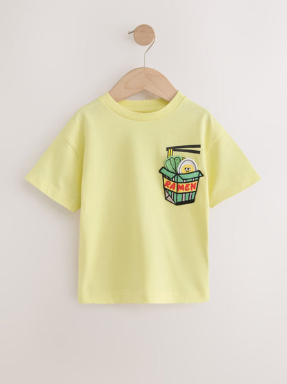 Yellow Ramen Interactive Short Sleeve 3D Padded T-Shirt (3mths-7yrs) - image 1