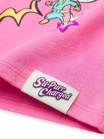 Character Pink Super Kitties Glitter T-Shirt image 4