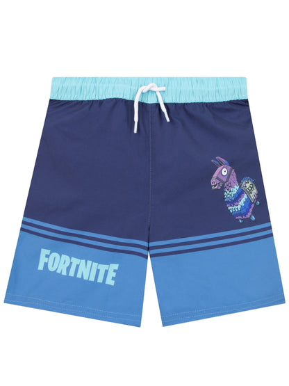 Dsiney Kidz - Character Blue Fortnite Swim Shorts Llama Pinata image 1